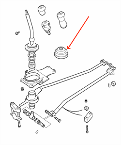 Land Rover Freelander 1 gearmanchet - nederste gummi manchet